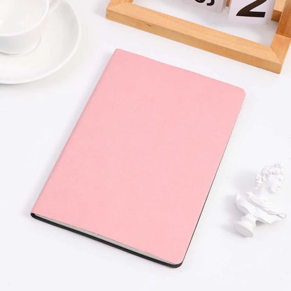 A5 Soft Leather Notebook, 120 Pages, Office Stationery, Waterproof Cover, Comfortable Touch, Hot Selling