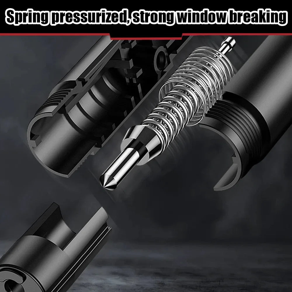 2 In 1 Car Safety Hammer Emergency Window Breaker Car Emergency Kit Cut Seat Belt Tungsten Steel Rescue Tool Auto Accessories