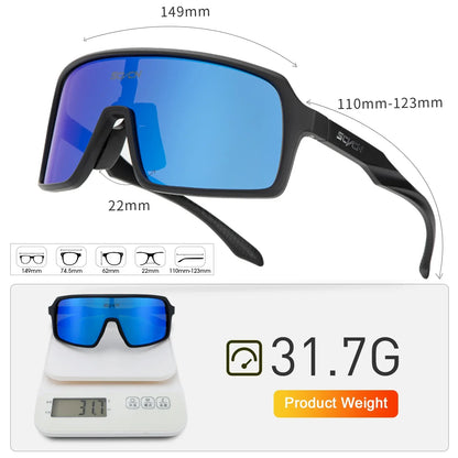 SCVCN Polarized Cycling Sunglasses Men Mtb Sports UV400 Photochormic Glasses Goggles Bicycle Bike Glasses Women Cycling Eyewear