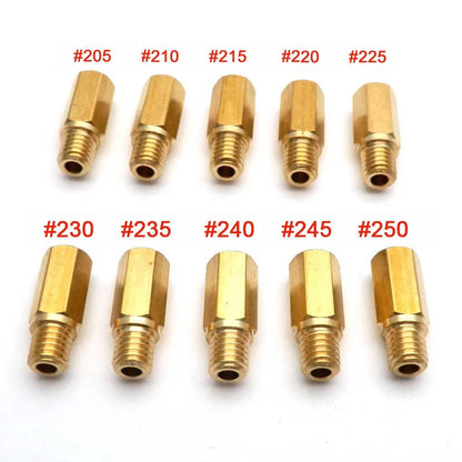 Pack of 10 Pieces Main Jet For Keihin FCR OKO KOSO PE PWK Carburetor Hexagon Motorcycle Main Injector Nozzle