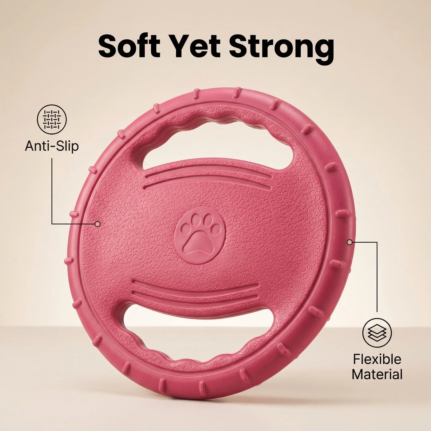 EVA Flying Disc Dog Training Toy Puppy Outdoor Interactive Game Playing Supplies Pet Chewing Flying Saucer Floating Water Toy