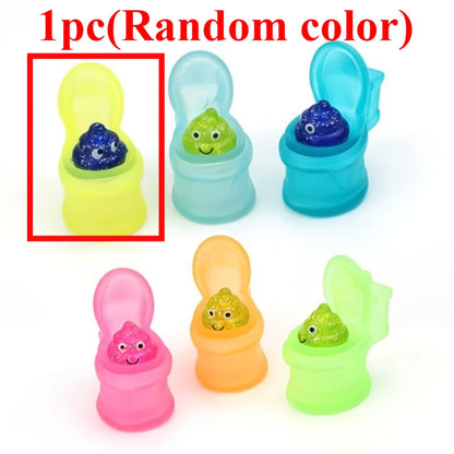 Squeeze Toilet Poop TPR Soft Kawaii Mochi Soft Stress Relief Fidget Toy,Laugh Out Loud with These Fun Prank Toilet Toys for Kids