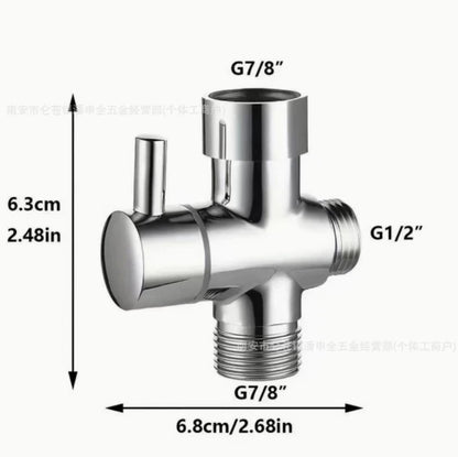 Household toilet companion, one in two out triangle valve, bathroom washer, high-pressure booster spray gun, water gun