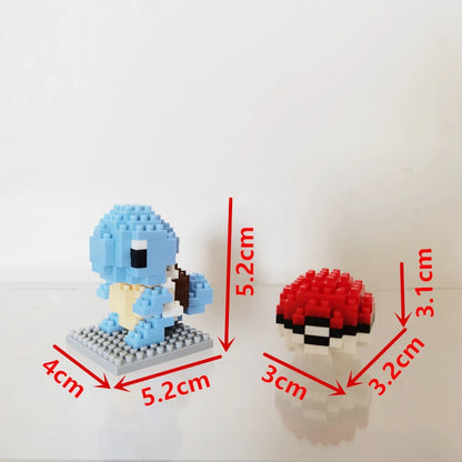 75 Style Building Blocks Assembly Anime Picachu Charizard Doll Blastoise Bulbasaur Gengar Bricks Figures Toy for Kid Gift