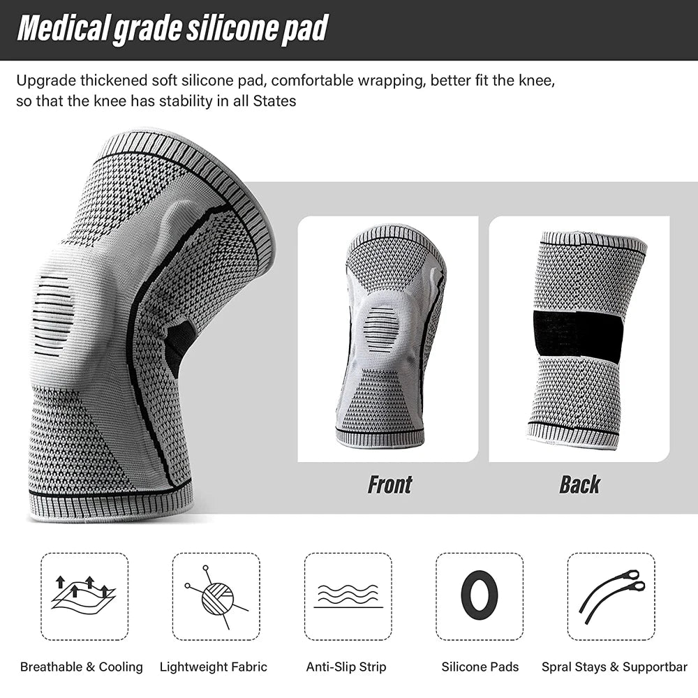 1 PCS Professional Sport Knee Brace for Arthritis Crossfit Protector Support Pads Meniscus Tear Joint Pain Relief Running Riding