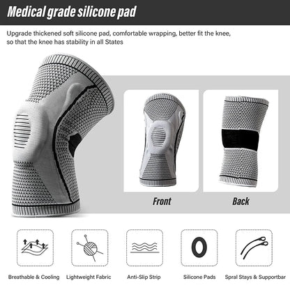 1 PCS Professional Sport Knee Brace for Arthritis Crossfit Protector Support Pads Meniscus Tear Joint Pain Relief Running Riding