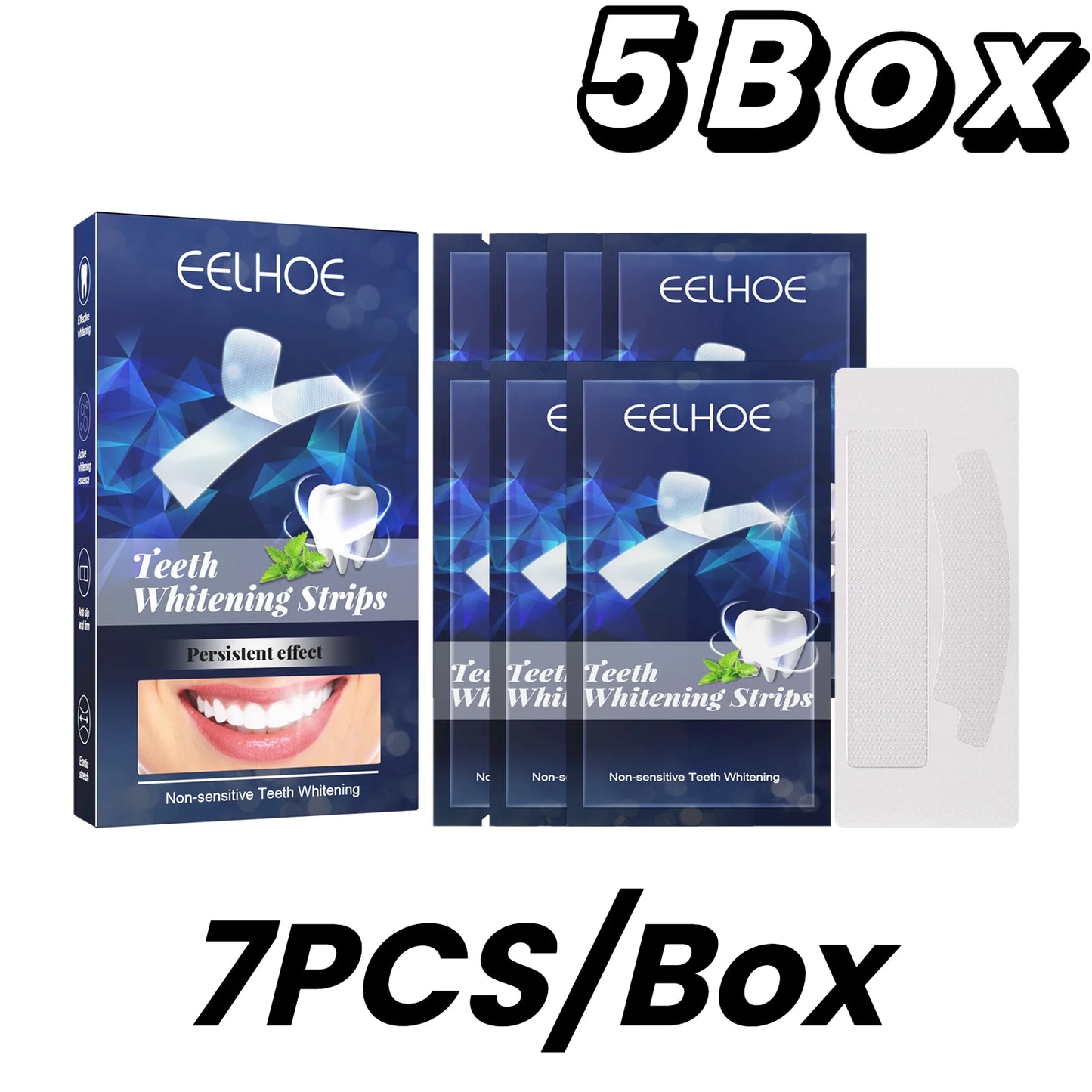 Teeth W-hitening Stickers Mint W-hite Teeth Gel Tooth W-hitener Strips Teeth Yellow Smoke Stains Tea Stains Oral Hygiene Care