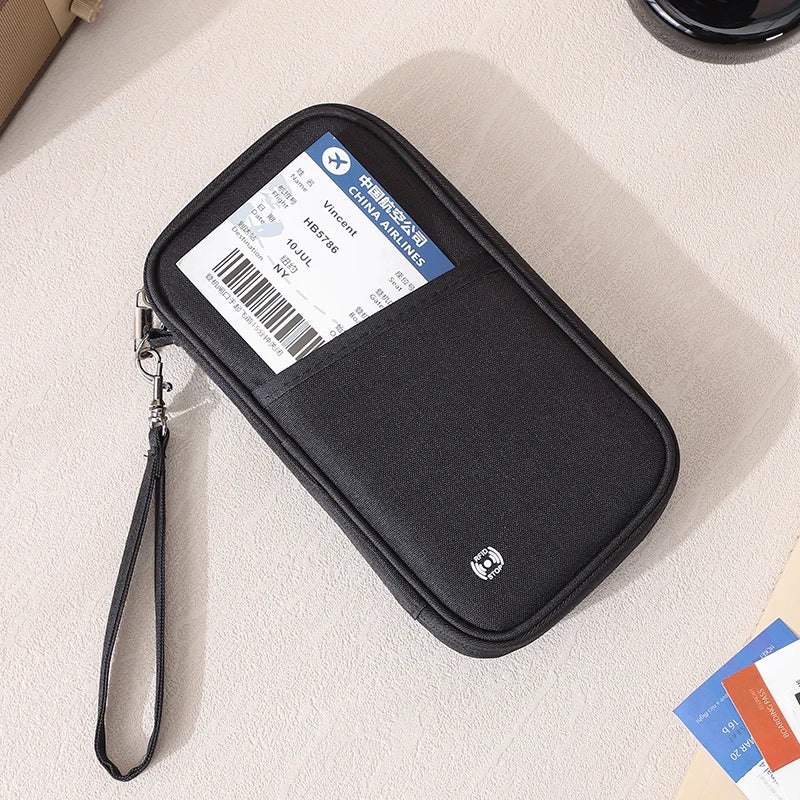 Passport Holder Bag Family Rfid Blocking Passport Wallet Travel Essentials Wallet Travel Document Organizer Credit Cards Case