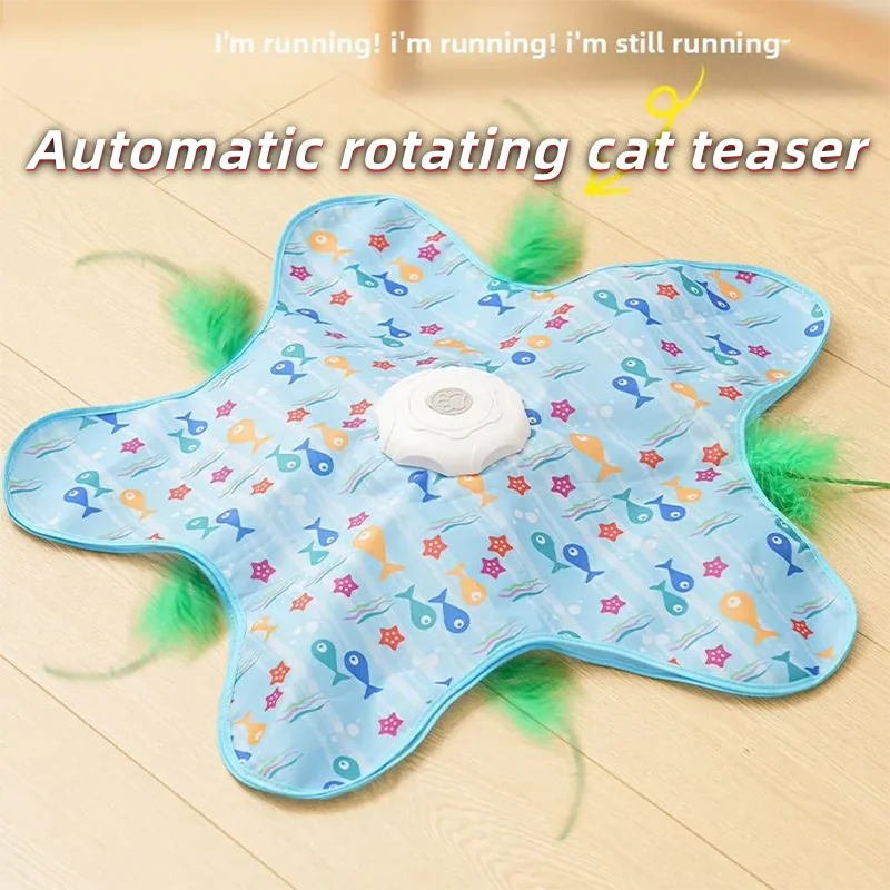 Electric cat turntable pet toy self-stimulating and relieving boredom automatic intelligent cat funny stick sports consumption