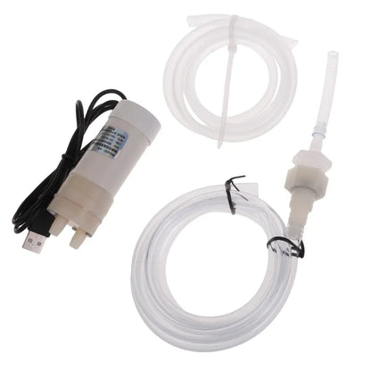 New Fish Tank Water Changer 5V 2A Electric Suction Plus Drainer USB Connector Small Vacuum Mini Powerful Electric Water Pump