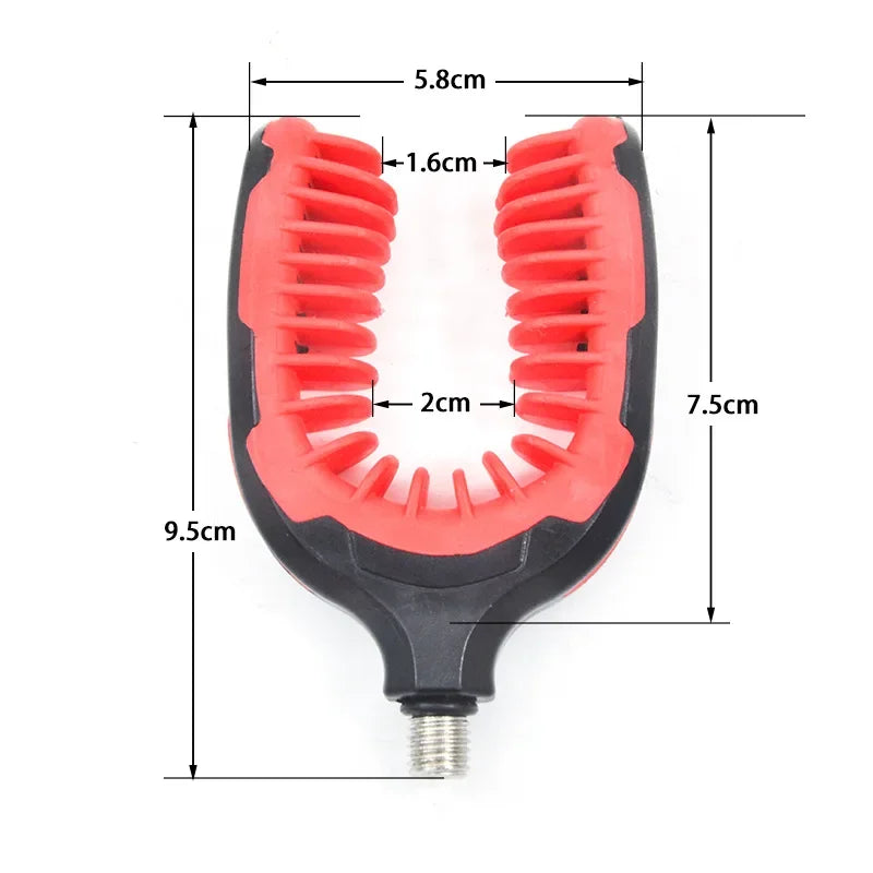 BRAVMACK Fishing Rod Holder Rest Gripper Head Thread Prevent Slipping Tackle Fishing Gripper Rest for Rod
