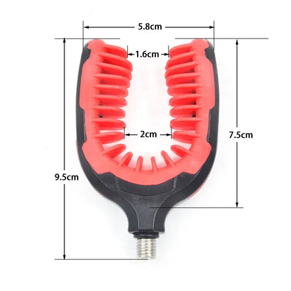 BRAVMACK Fishing Rod Holder Rest Gripper Head Thread Prevent Slipping Tackle Fishing Gripper Rest for Rod