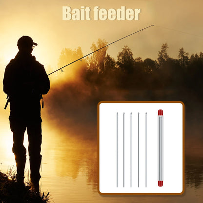 5-20Pcs Earthworm Hooking Needle Stainless Steel Earthworm Gas Needle Portable Hollow Fishing Worm Penetrating Driller Fish Tool