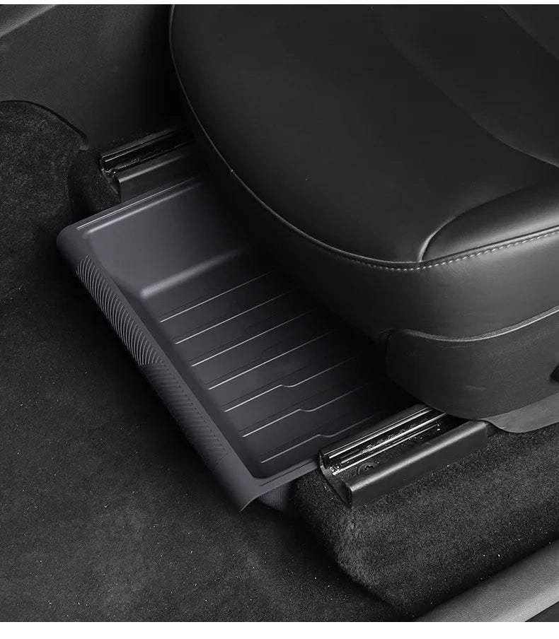 For Tesla Model Y Under Seat Storage Box Case Car Seat Organizer Vehicle Underseat Drawer Holder for Tesla Model Y Interior Tray