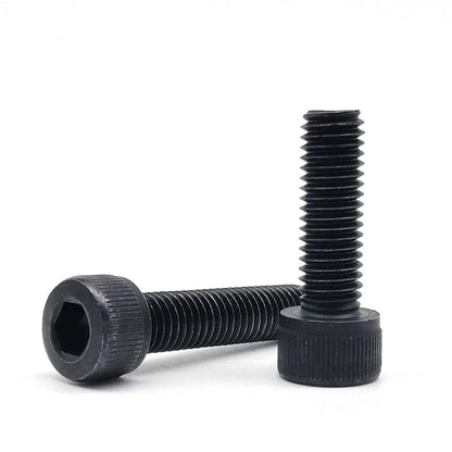 M2 M2.5 M3 M4 M5 M6 M8 DIN912 Whole Fully Thread Hexagon Hex Socket Cap Allen Head Bolt Screw Black Grade 12.9 Steel