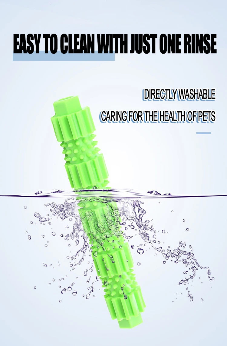 Dog Toy Indestructible Pet Dog Chew Toy for Aggressive Chewers Treat Dispensing Rubber Teeth Cleaning Squeaking Rubber Dog Toy