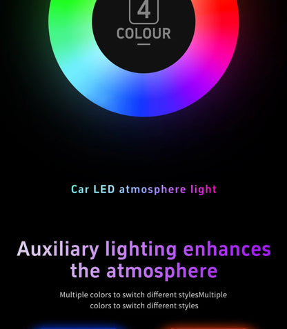 1x Car USB LED Light Mood Lamp Plug Play Universal LED Interior Atmosphere Light Auto Reading Lamp Decorations Decorative Strip