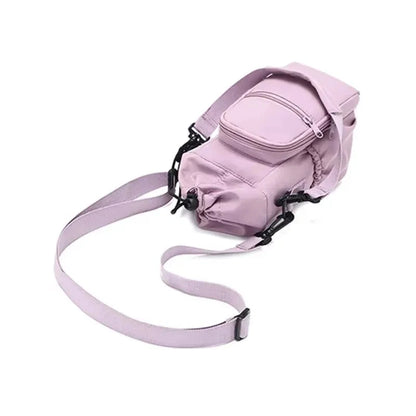 Portable Water Bottle Bag with Adjustable Strap Thermal Mugs Insulated Protective Cover Phone Pocket Outdoor Sports Travel Bag