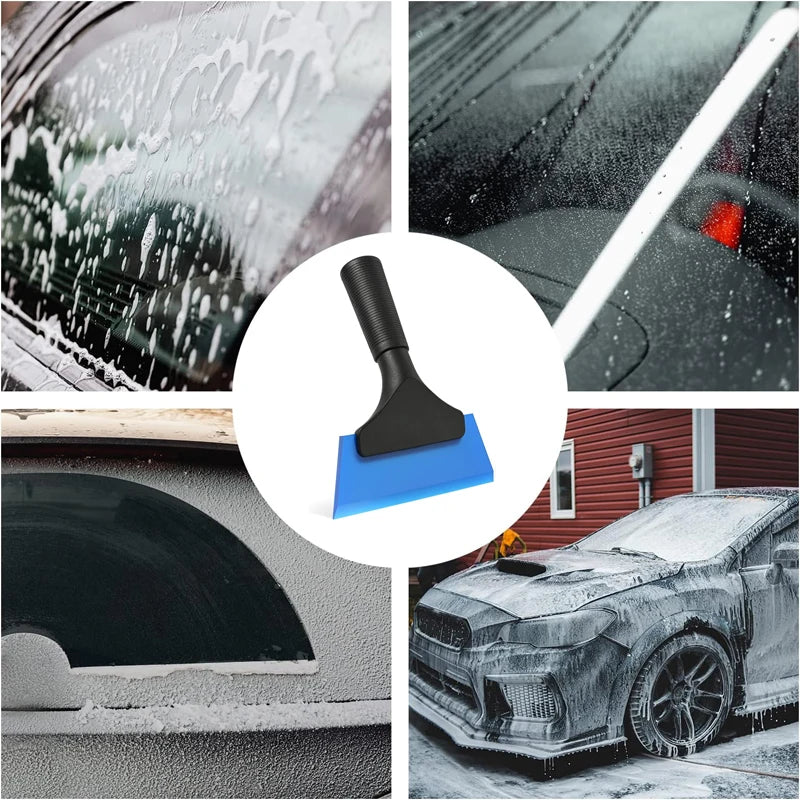 1Pc Clean Scraper Shovel Rubber Window Tint Squeegee Water Blade Wiper Glass Handy Car Wash Cleaner Tool Ice Breaker