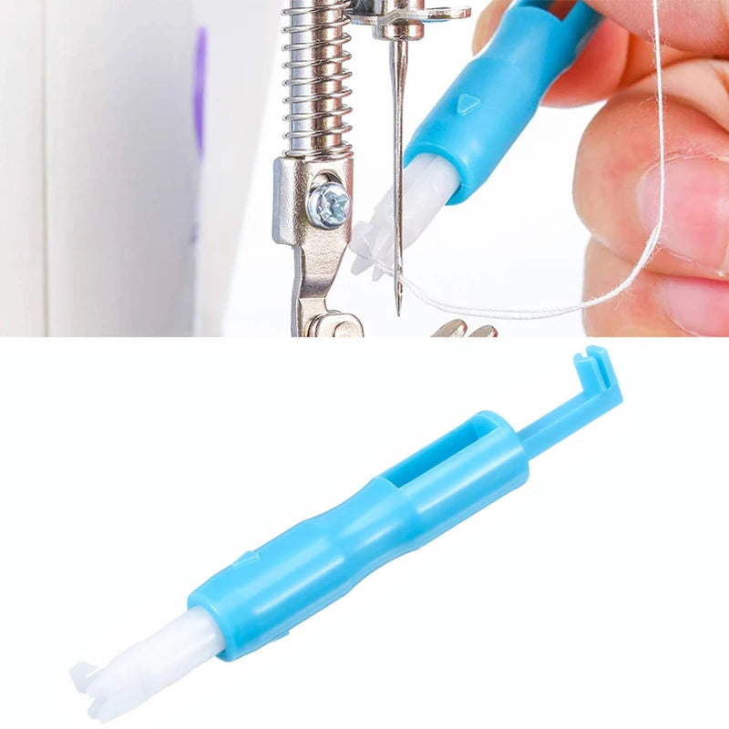 Sewing Needle Inserter Automatic Needle Quick Sewing Threader Needle Threading Tool For Sewing Machine Holds Needles Firmly