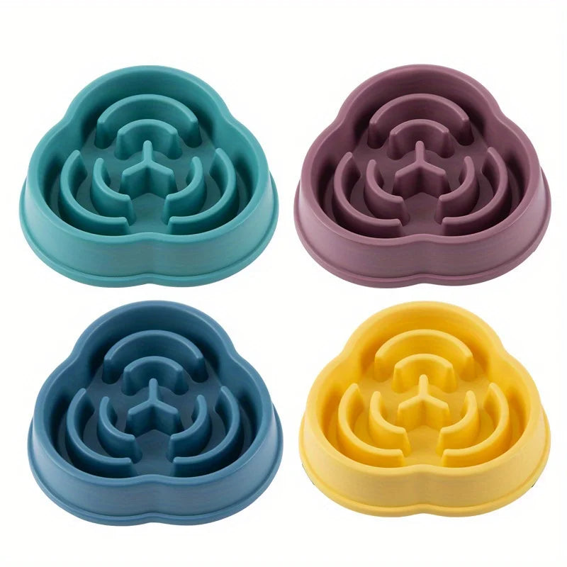1PC Pet Slow Food Bowl Anti Choking Dog Bowl Dog Bowl Anti Overturning Pet Food Supplies and Feeding Device
