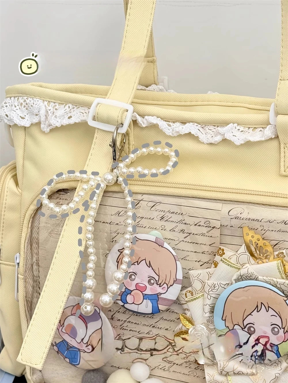 Ballet Girl Has A Large Appetite Itabag Japanese 2D Single Shoulder Cross Body Goods Bag Gift For Friends only no dolls no card