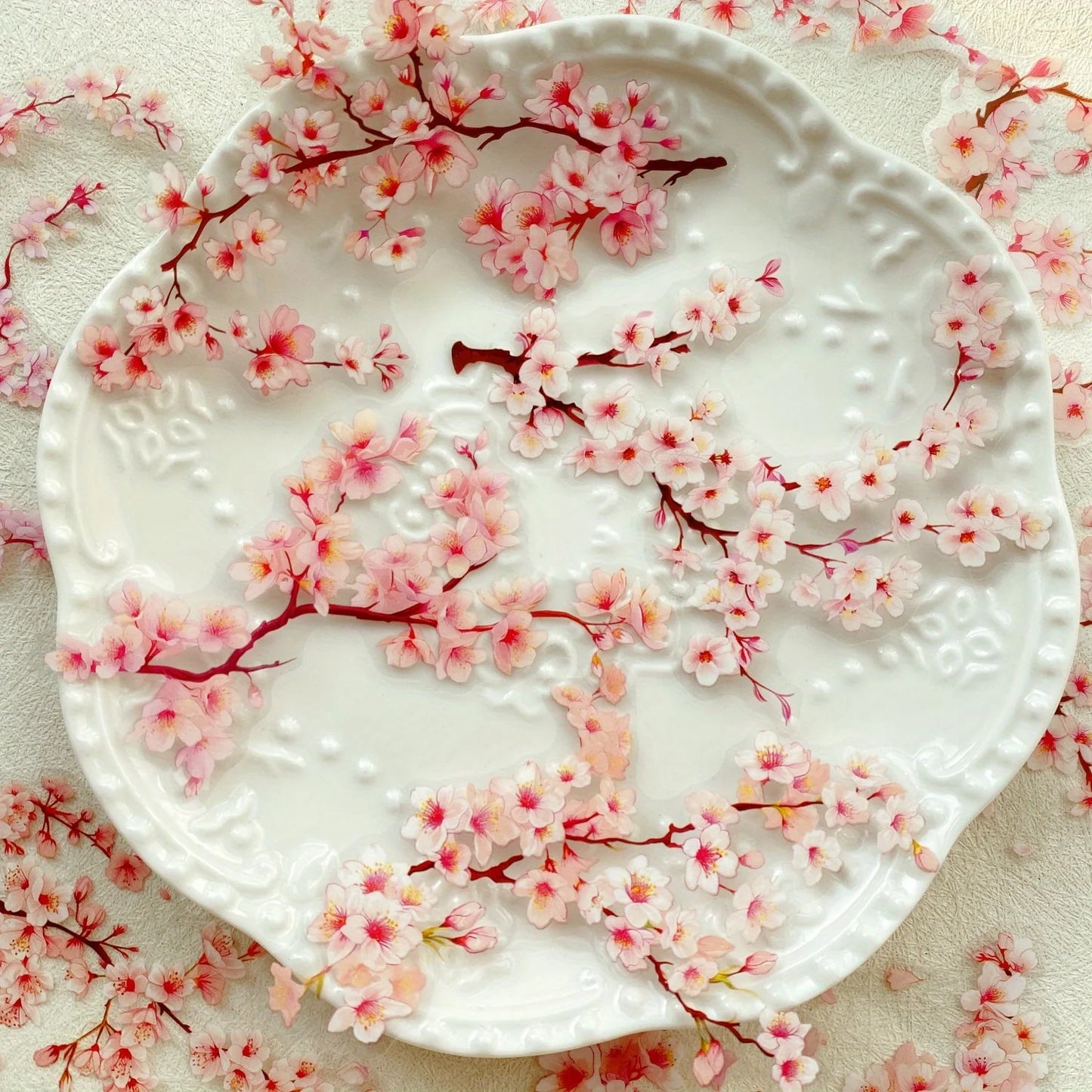 Journamm 20pcs Branches DIY Journal Material PET Stickers Scrapbooking Arts and Crafts Projects Decor Photo Album Collage