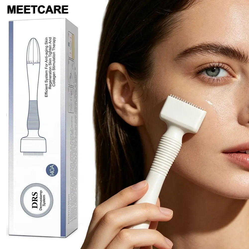 DRS140A Derma Stamp Microneedle 140A Adjustable Micro Needles Roller Beauty Skin Care Tool for Hair Face  Scalp  Beard 0.2mm