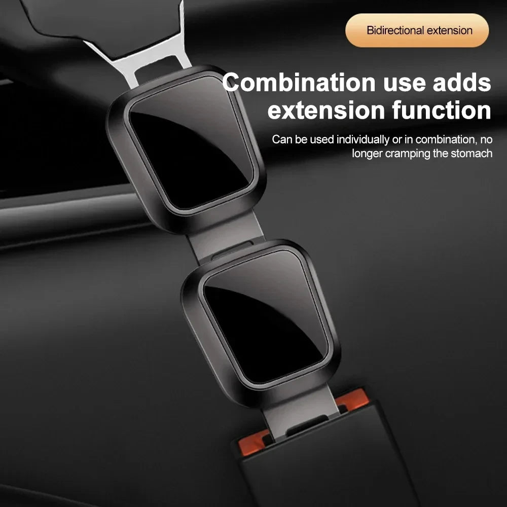 Seat Belt Clip Extender Thick Insert for Tesla/Porsche Safety Lock 1/2PCS
