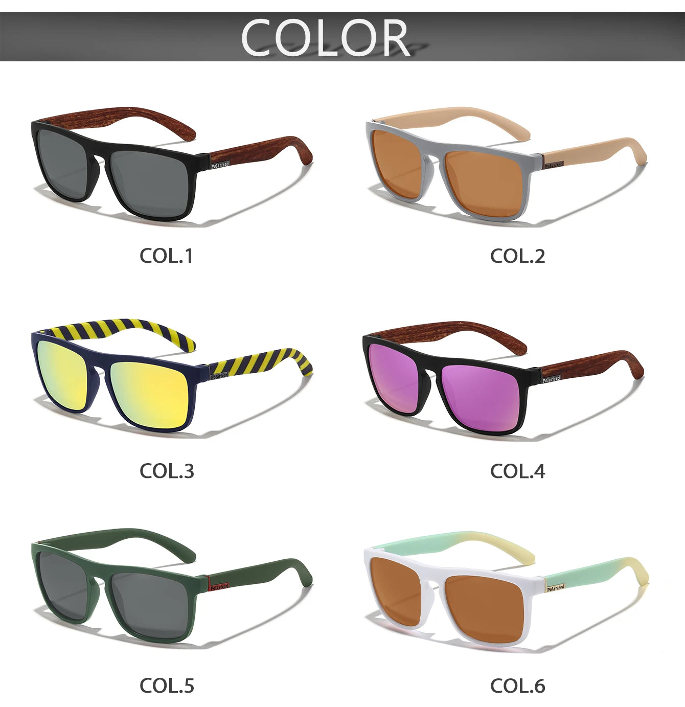 Fashion Polarized Color Changing Cycling Sunglasses Men Night Vision Car Driving Sunglass Dirt Bike Motorcycle  Glasses