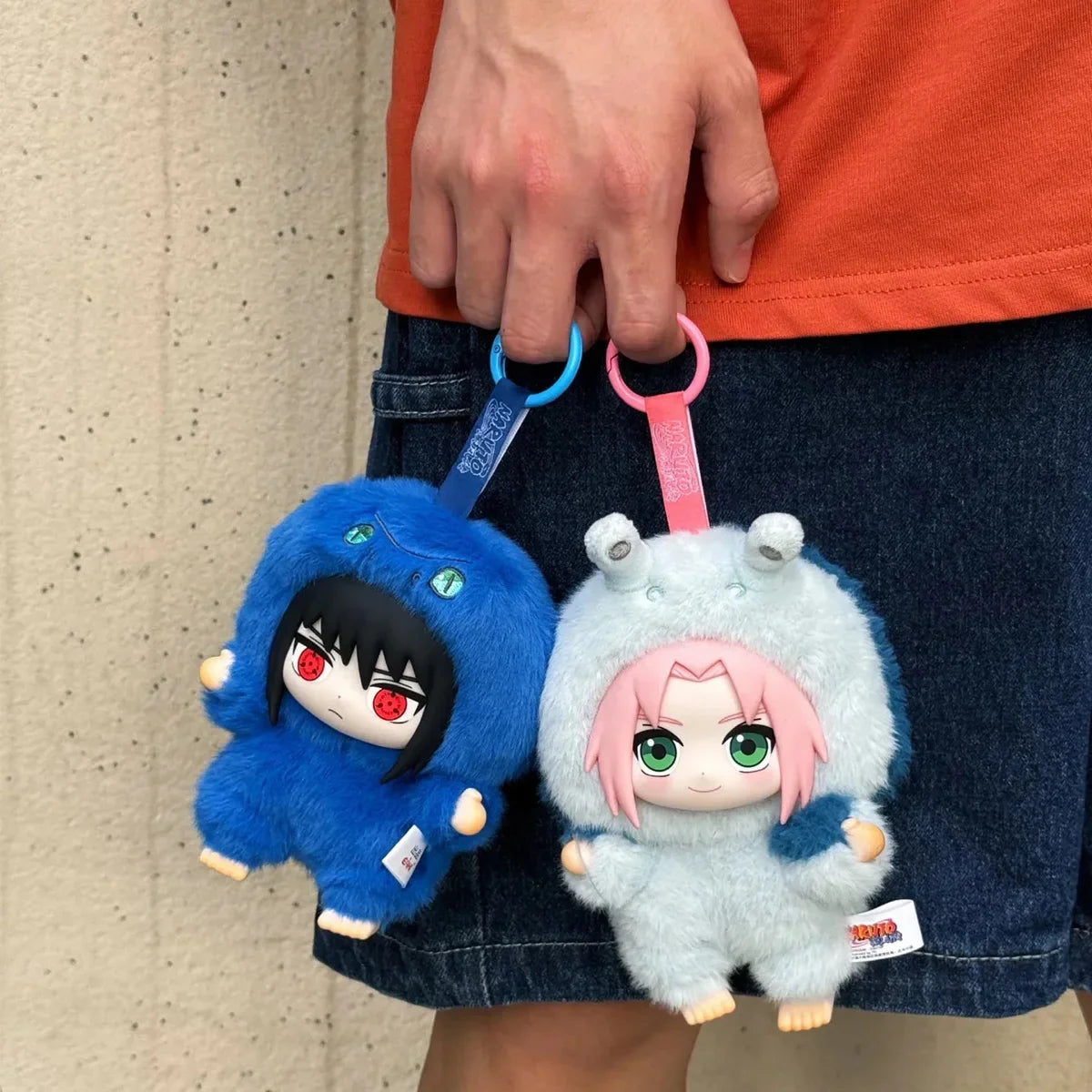 Bandai EAKI Naruto Blind Box Shippuden Party Series Uzumaki Stuffed Plush Bag Pendant Ornament Doll Toy Collection Birthday Gift