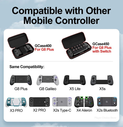 GameSir G8 Plus Carrying Case G8 Galileo X5 Lite X5s Controller Bag for X3 PRO X2 PRO X2s Type-C X4 Aileron Mobile Gamepads Box