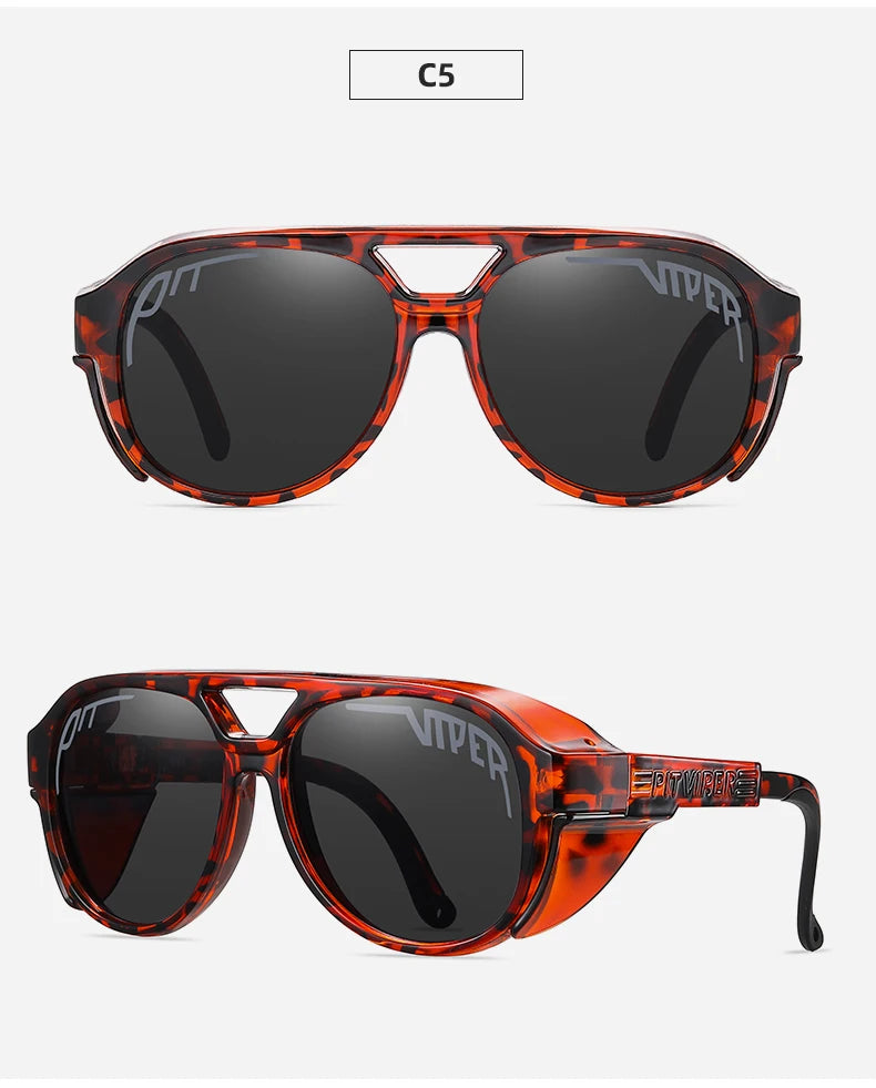 PIT VIPER Men Cycling Glasses MTB Bicycle Eyewear UV400 Road Bike Goggles Windproof Sport Women Sunglasses