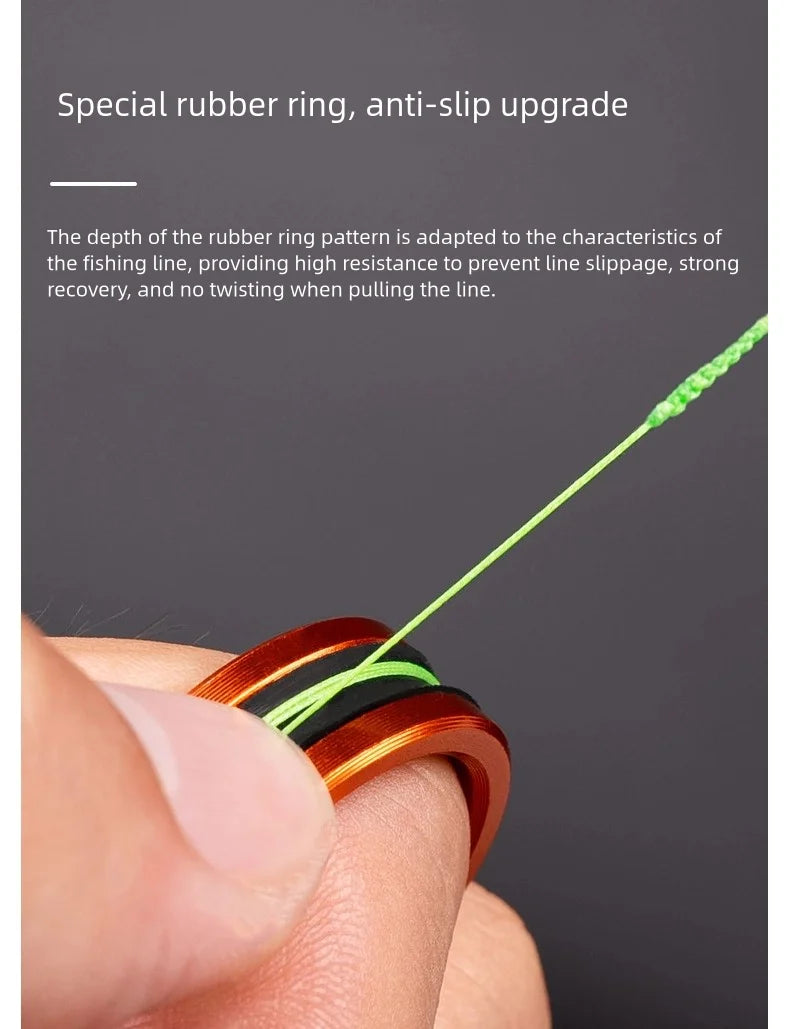 1pc/2pcs Alloy cable ring Fast line cutting Anti-slip Protect hands/fishing reel Tighten the leader knot fishing tools