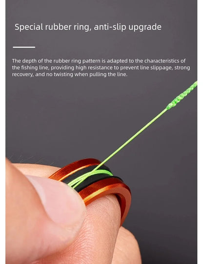1pc/2pcs Alloy cable ring Fast line cutting Anti-slip Protect hands/fishing reel Tighten the leader knot fishing tools