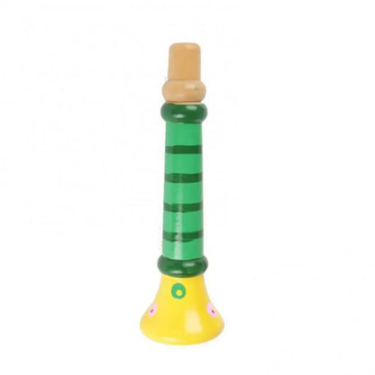 1Pc Wooden Trumpet Toy Horn Whistle Musical Instrument for gifts Toys Sound Training Games