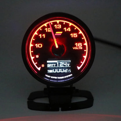 62mm GReddi LCD Digital Display Car Gauge Oil Pressure Oil Temperature Water Temperature Voltmeter Boost Gauge