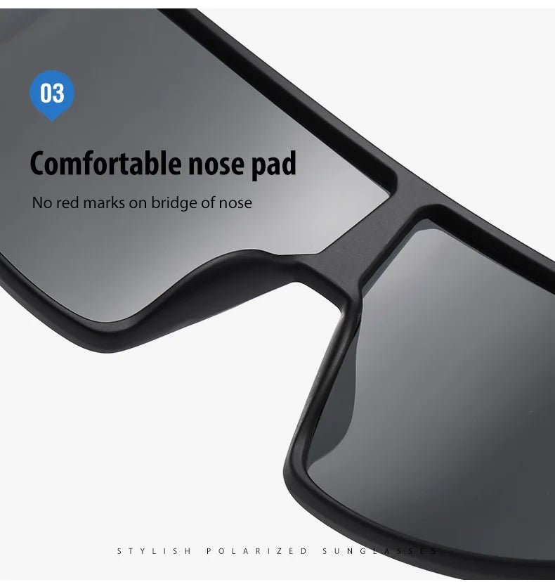 Large Frame UV400 Polarized/Photochromic Sports Cycling Bike Glasses Men Women TR90 MTB Baseball Fishing Softball Sunglasses