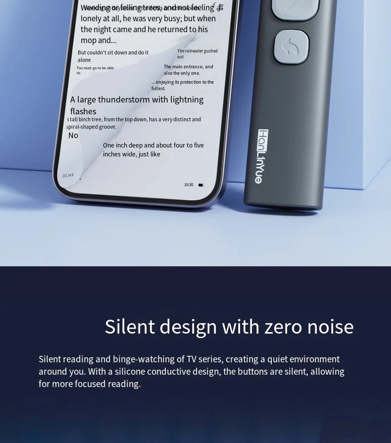 BT Page Turner, e-book reader, smartphone Bluetooth remote control, support for sliding short videos, Android/iOS mobile phones