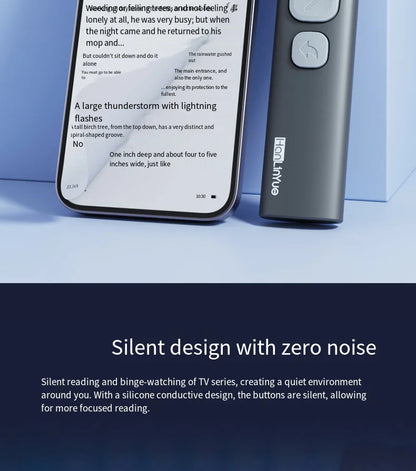 BT Page Turner, e-book reader, smartphone Bluetooth remote control, support for sliding short videos, Android/iOS mobile phones