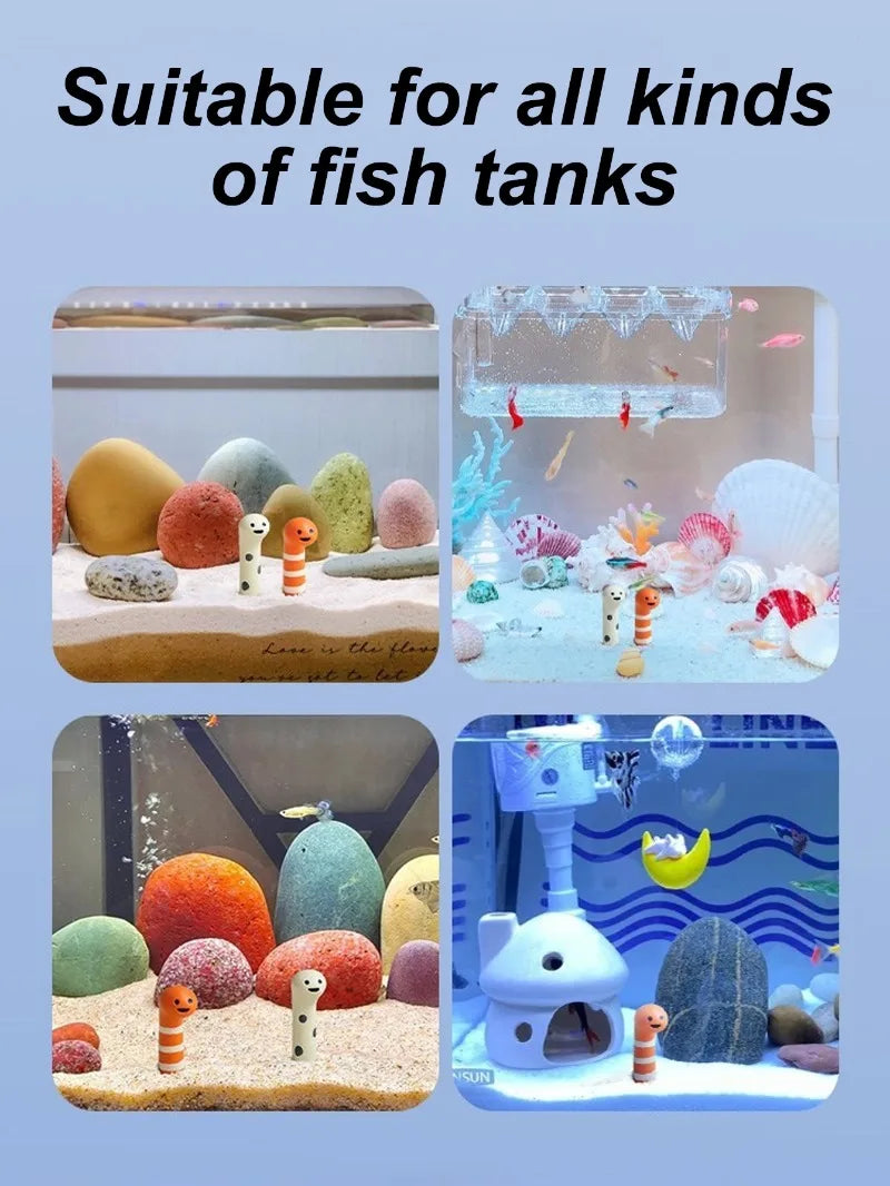 2 Pcs/set Aquarium Decor Accessories Cute Animal Bookshelf Decoration Home Decoration Landscaping Ornament Fish Tank Decoration