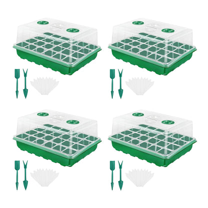 12/24/48 Holes Flower Vegetable Seedling Pots Seedling Tray Garden Pots Durable Seed Germination Plant Flower Pots Grow Box