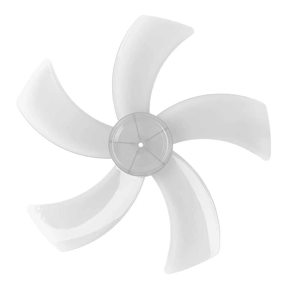 16 Inch Household Plastic Fan Blade Five Leaves With Nut Cover For Pedestal Transparent Table Stand Fanner General Accessories