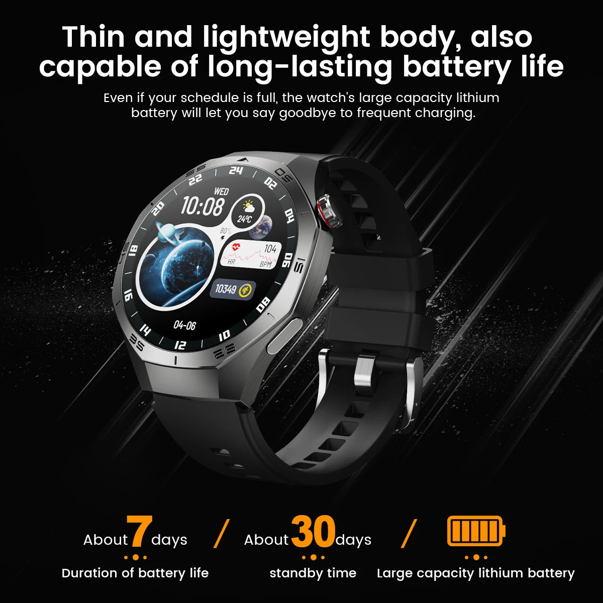 2025 New GT5 Pro Smart Watch Men AMOLED Screen GPS Motion trajectory Heart Rate Monitr Bluetooth Call SmartWatch Waterproof Band
