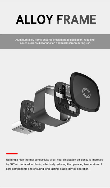 XUDA 2in1 Wireless CarPlay Adapter Android Auto AI Smart Box Car Intelligent Systems For VW Toyota Nissan Honda Ford Benz