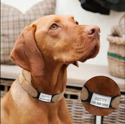 Custom Cat Dog ID Personalized Pet Collar Tag Engraving Charm Name Pendant Bne Necklace Puppy Key Ring Pet Accessories