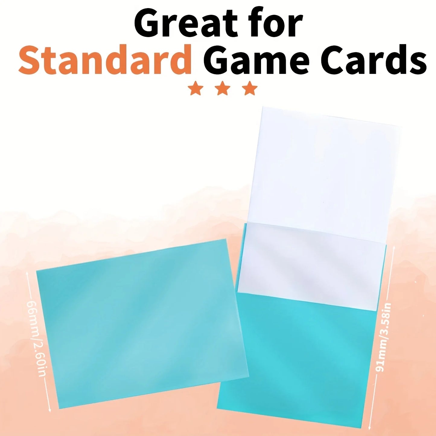 100Pcs Card Sleeves for TCG,Matte Card Sleeves for Standard Sized Trading Cards,Compatible with Magic Yugio and CCG Cards 6691