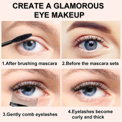 7/15pcs Eyelash Curler Set With Replacement Pads For Women Eyelashes Curling Tweezers Clips Lash Mascara Wands Brush Makeup Tool