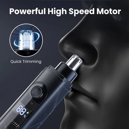 Rechargeable Nose Hair trimmer and Facial Hair remover for Men Nose Hair Shaver for nasal clearance - portable grooming tool for