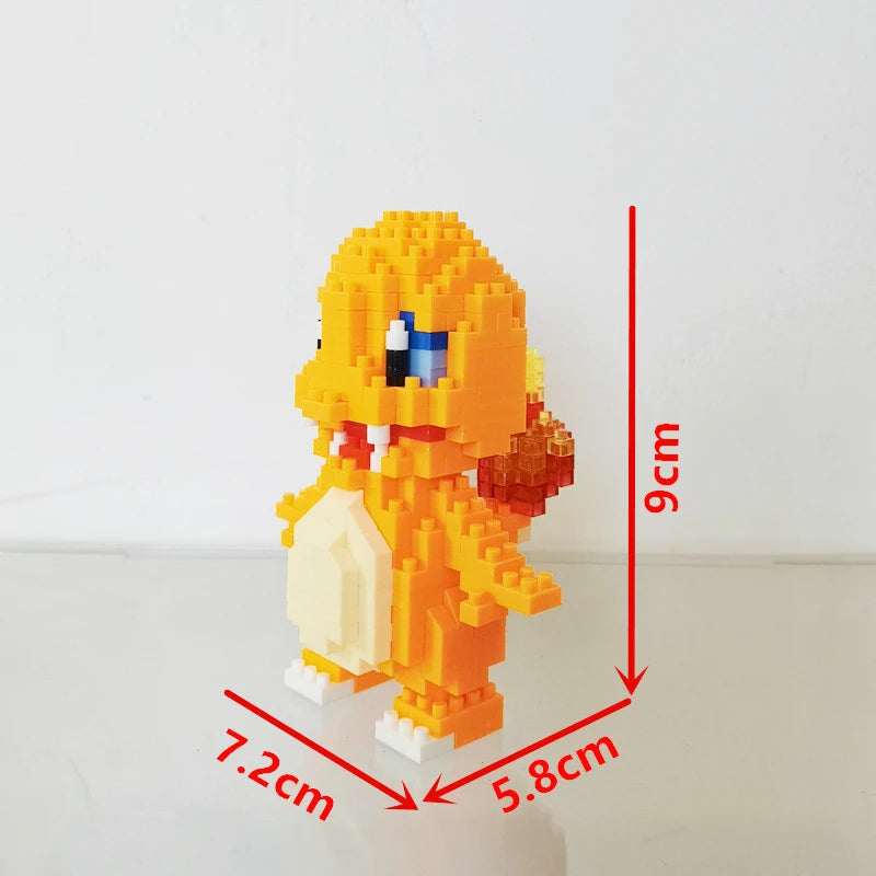 75 Style Building Blocks Assembly Anime Picachu Charizard Doll Blastoise Bulbasaur Gengar Bricks Figures Toy for Kid Gift